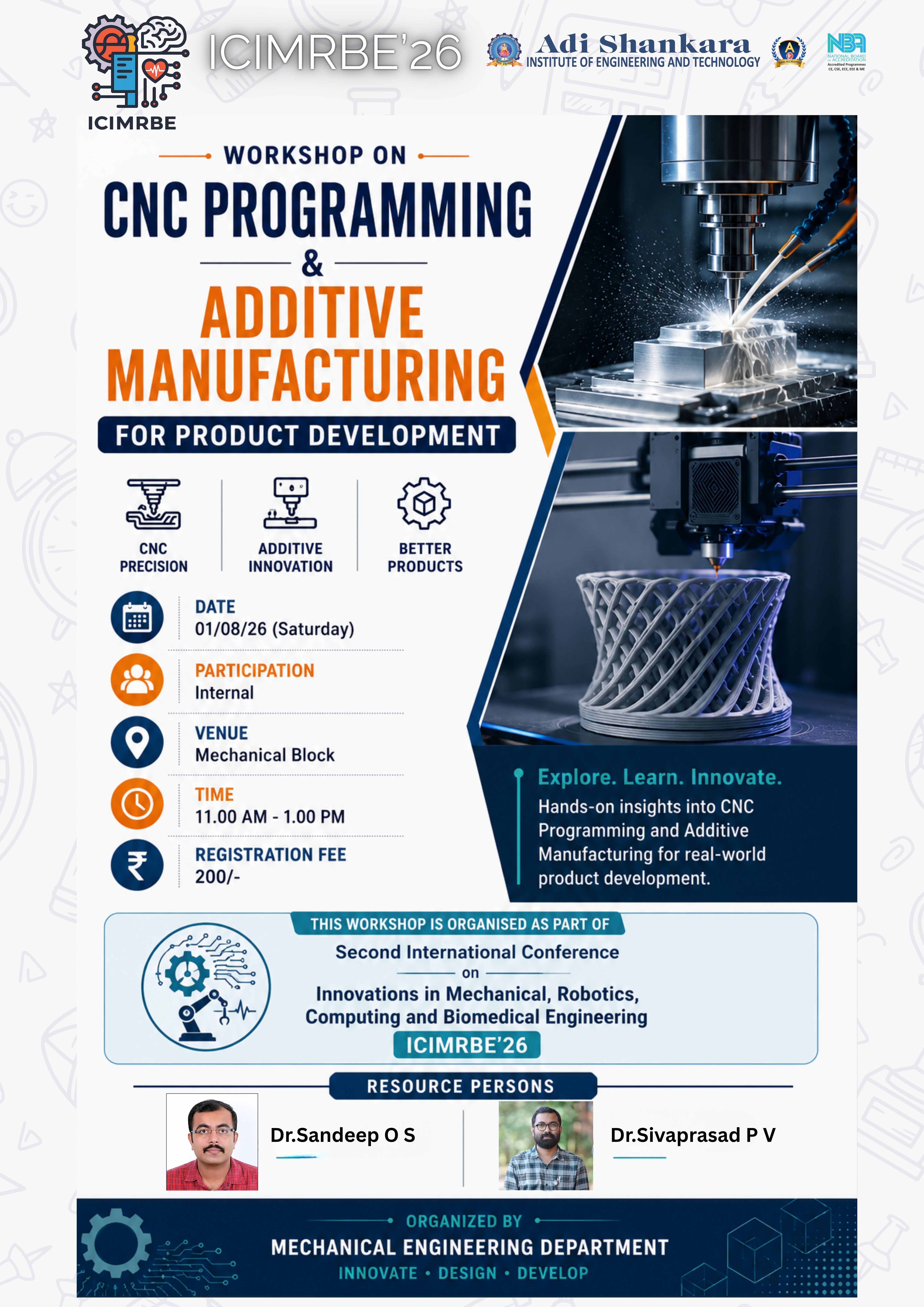 CNC Programming and Additive Manufacturing Workshop